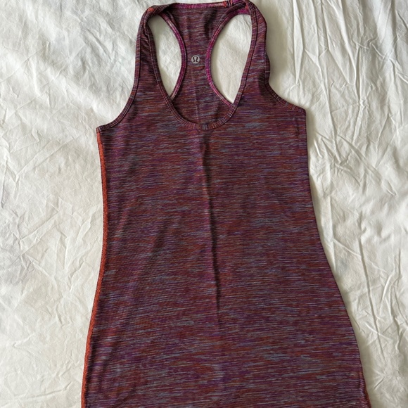 Lululemon Cool Racerback Size 4 Striped - Picture 1 of 3